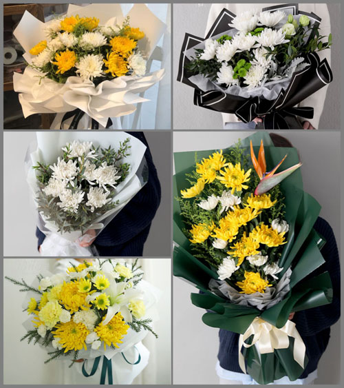 山东滨州滨城区秦皇台乡北小赵村白事花束代送